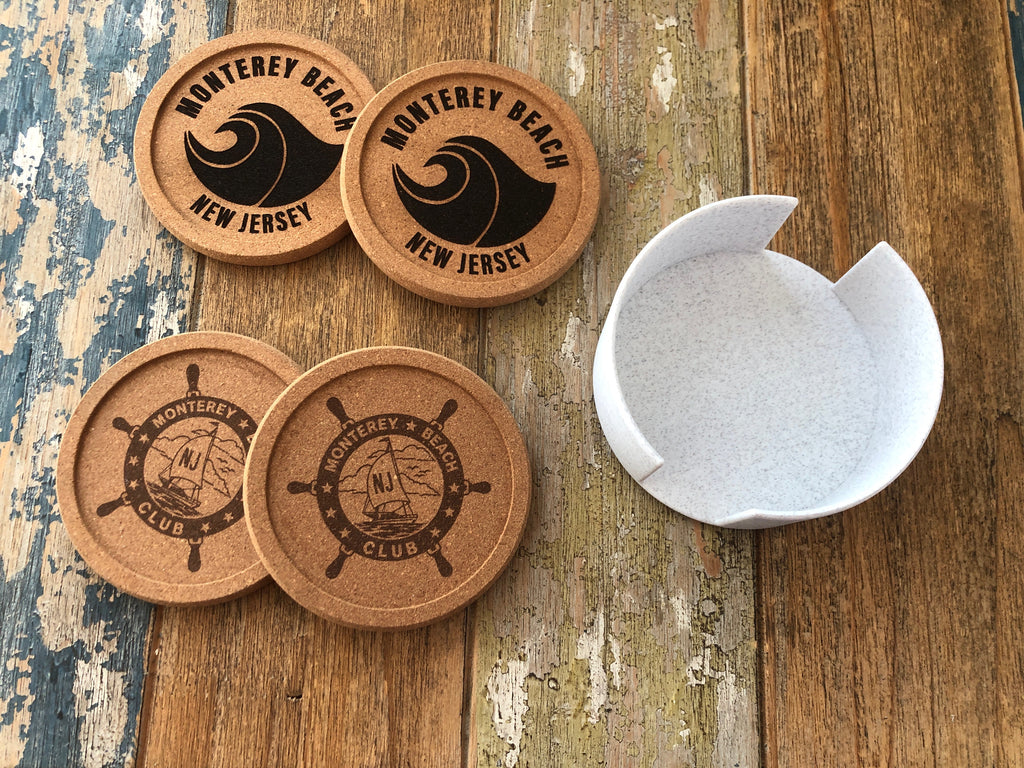 Customized Cork Drink Coaster Set