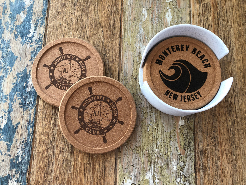 Customized Cork Drink Coaster Set
